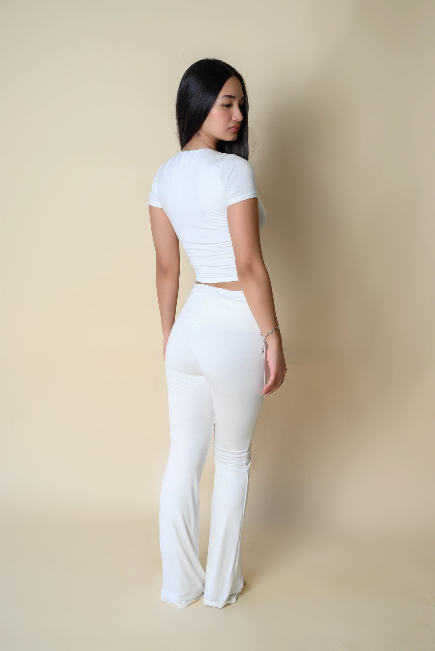 Top Butter Blanco Manga Corta