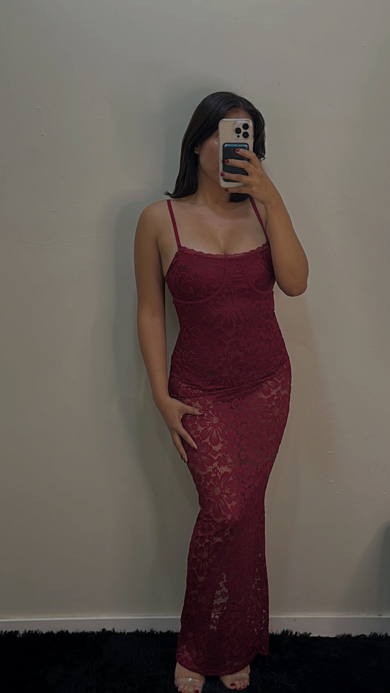 Maxi vestido encaje