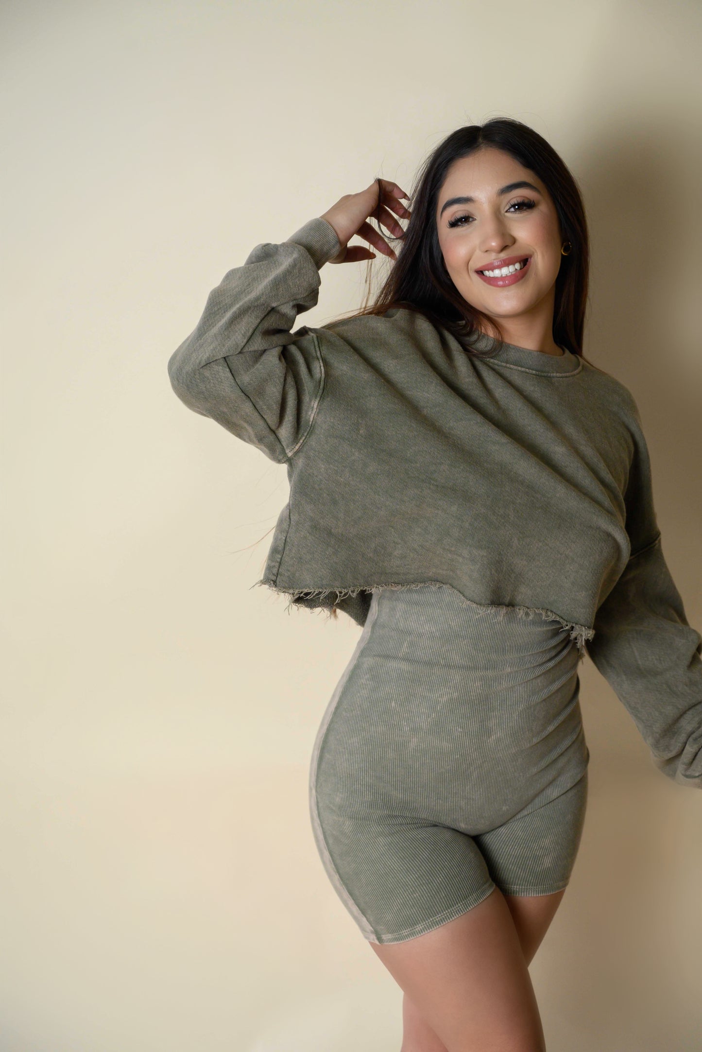 Set Enterizo + cropped sweatshirt